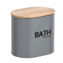 Boîte sdb avec couvercle gara gris