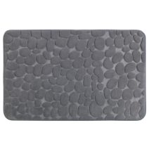 Tapis de bain Memory Foam 50x80cm Pebbles gris - WENKO 