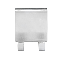 Crochet double Vieste duo acier inox mat