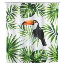 Rideau de douche 180x200 cm tucan polyester