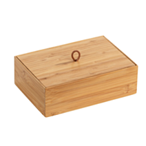 Boîte de rangement avec couvercle Terra L bambou - WENKO