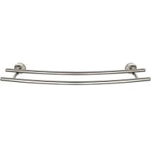 Porte-serviettes 2 barres fixes Cuba inox chromé mat - WENKO