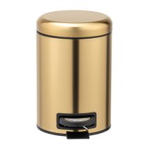 Poubelle à pédale leman,inox or mat 3l