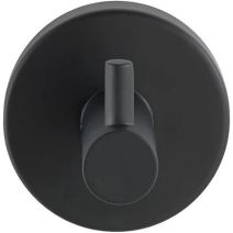 Crochet 1 tête Uno Bosio inox noir mat - WENKO