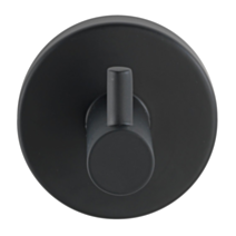 Crochet 1 tête Uno Bosio inox noir mat - WENKO