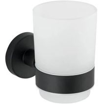 Porte Gobelet brosse à dents Bosio inox noir mat - WENKO
