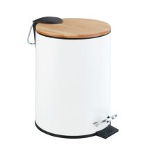 Poubelle pédale Tortona 3L blanc mat WENKO
