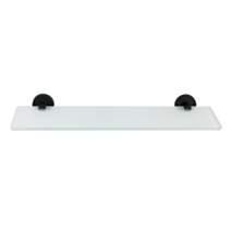Tablette Bosio verre/inox noir mat - WENKO