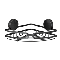 Etagère d'angle Static-Loc Plus Pavia noire - WENKO