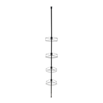 Étagère télescopique inox Dolcedo noir mat WENKO