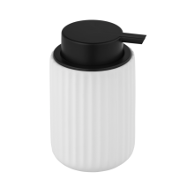 Distributeur de savon Belluno céramique/plastique blanc