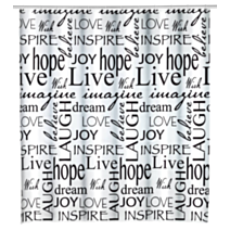 Rideau de douche Live multicolore 180x200cm