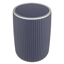 Poubelle salle de bain Agropoli bleu foncé 5,5L - WENKO