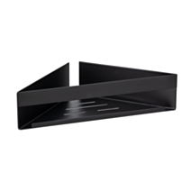 Étagère d’angle Turbo-Loc Genova noir inox 1 niveau - WENKO
