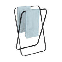 Porte-serviettes Tegoleto repliable acier noir