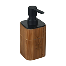 Distributeur de savon Serro Bambou FSC/plastique marron/noir