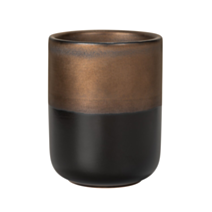 Gobelet salle de bain Enego céramique noir/bronze - WENKO