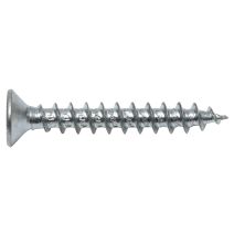 Vis pour charnière, tête fraisée, PZ, 3 x 16, filetage total, acier zingué
