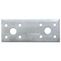 Connecteur plat, 100 x 40 x 3 mm, acier zingué