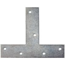 Équerre plate en T, 70 x 50 x 16 x 2 mm, acier zingué