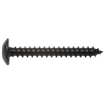 Vis penture, tête bombée, TX, 6 x 30, acier zingué noir
