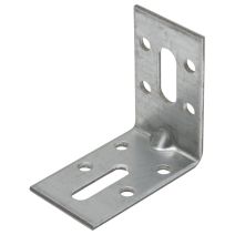 Équerre réglable avec trou oblong, 52 x 50 x 30 x 2, acier galvanisé sendzimir