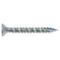Vis à bois aggloméré à tâte fraisée Formel F 4 x 20 avec embout, filetage total, acier zingué