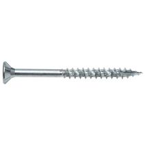 Vis à bois aggloméré à tâte fraisée Formel F 6 x 140 avec embout, filetage partiel, acier zingué