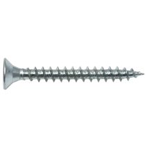 Vis bois et panneaux, tête fraisée, PZ, 3 x 30, filetage total, acier zingué
