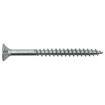 Vis bois et panneaux, tête fraisée, PZ, 4 x 40, filetage partiel, acier zingué