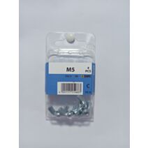 Écrou papillon, forme américaine M5, acier zingué