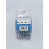 Boulon mécanique, tête fraisée, PH, M4 x 30, acier zingué, DIN 965