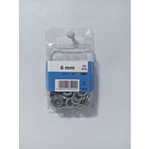 Rondelle grower, 6 mm, acier zingué, DIN 127