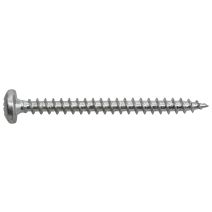 Vis bois et panneaux, tête cylindrique bombée, PZ, 4 x 40, filetage total, acier zingué