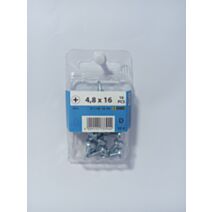 Vis autoperceuse, tête bombée, PH, 4,8 x 16, acier zingué, DIN 7504-N