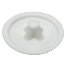 Cache-vis pour vis empr. PZ, blanc pur, PZ 2, plastique