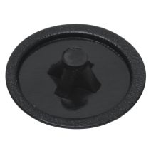 Cache-vis pour vis empr. PZ, noir profond, PZ 2, plastique