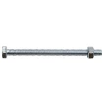 Vis métaux tête hexagonale avec écrou acier zingué 6 x 40 mm