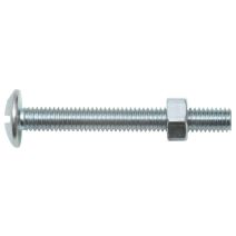 Boulon poêlier ZI avec écrou 8 x 50 mm x5 - SWG