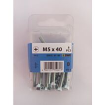 Boulon mécanique, tête fraisée, PH, M5 x 40, acier zingué, DIN 965