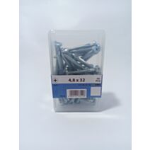 Vis autoperceuse, tête bombée, PH, 4,8 x 32, acier zingué, DIN 7504-N