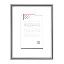 Cadre gallery argent 18x24 cm - BRIO