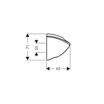 Support mural fixe pour flexible Porter'C - HANSGROHE