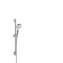 Crometta Ensemble de douche 1jet blanc/chromé