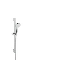 Crometta Ensemble de douche 1jet blanc/chromé