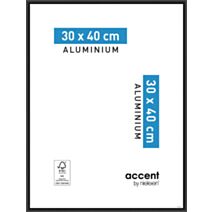 Cadre photo Accent Aluminium Noir 30x40cm - NIELSEN