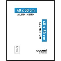 Cadre photo Accent Aluminium Noir 40x50cm - NIELSEN