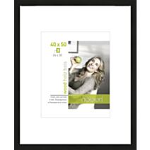 Cadre photo Apollon bois 40x50cm pour photo 24x30cm noir - NIELSEN