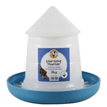 Nourrisseur Mountain conique bleu 3kg - CHICK’A