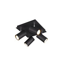 Spot Marley 4 lampes 24x24x15cm noir mat - TRIO